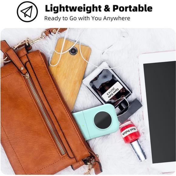 Label Maker Machine with Tape, Portable Bluetooth Label Printer, Small Smart - Picture 6 of 6